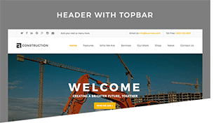 Header With Topbar